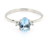 Anello L'Indiana Donna in Oro bianco Acquamarina 0.81 Ct 620 - 620